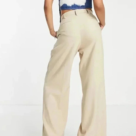 ASOS Tailored wide leg Pants petite 10 - Picture 3 of 6